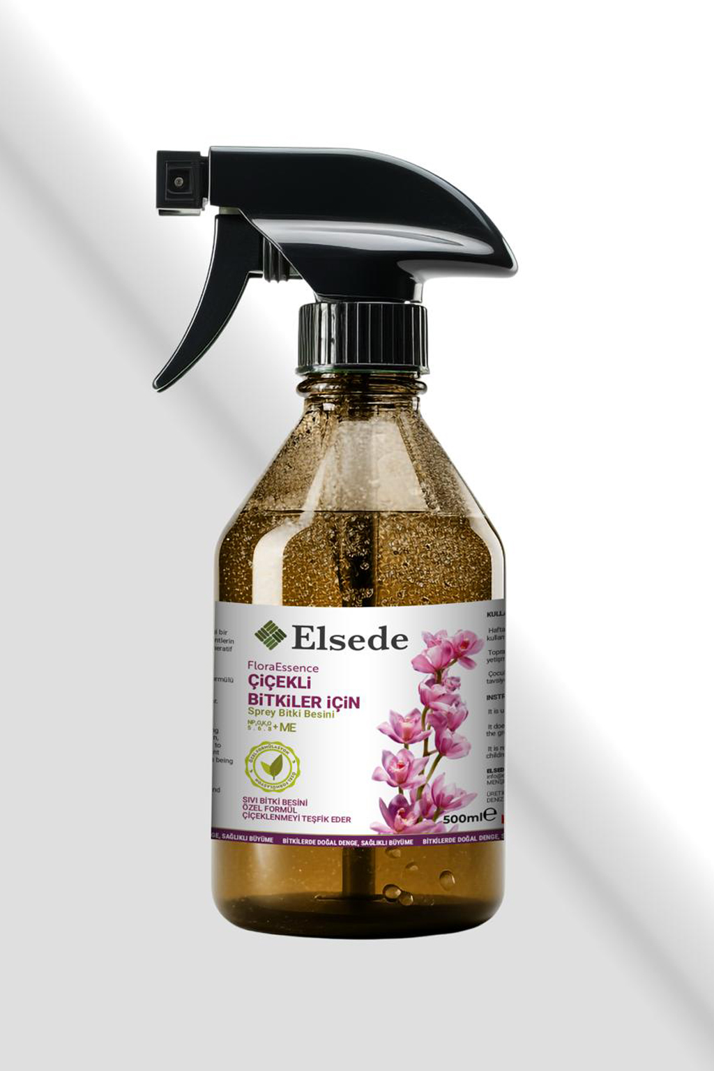 FloraEssence | Çiçekli Bitkiler İçin Sıvı Bitki Besini | Canlı Renk & Bol Çiçeklenme | 500 ml Sprey