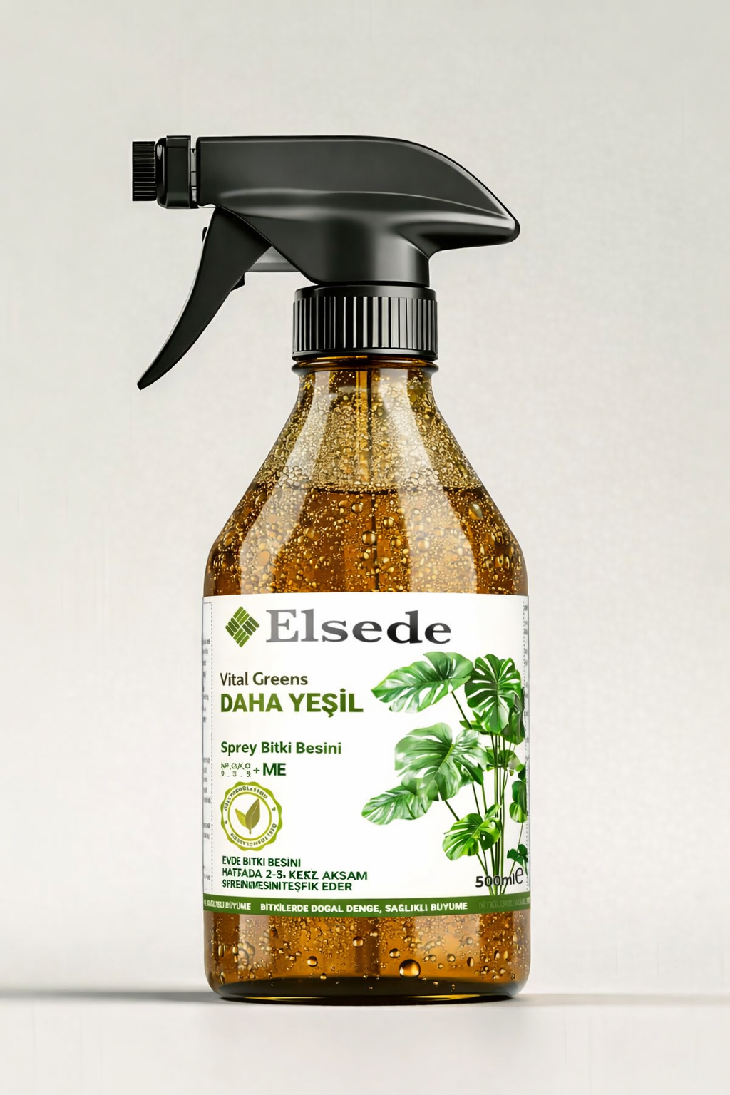 VitalGreens | Yeşil Yapraklı Bitkiler İçin Sıvı Bitki Besini | Daha Koyu Yeşil & Parlak Yapraklar | 500 ml Sprey